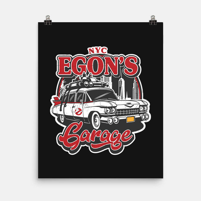 Egon's Garage-None-Matte-Poster-SuperEdu
