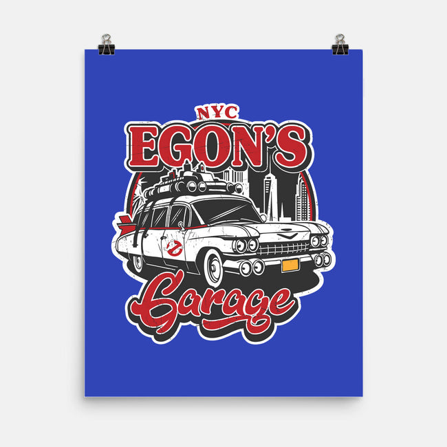Egon's Garage-None-Matte-Poster-SuperEdu