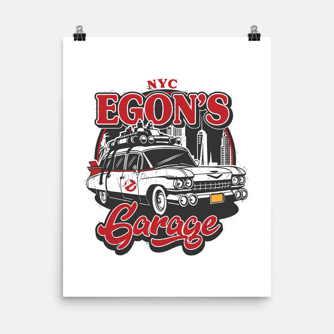 Egon's Garage-None-Matte-Poster-SuperEdu