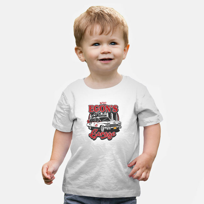 Egon's Garage-Baby-Basic-Tee-SuperEdu