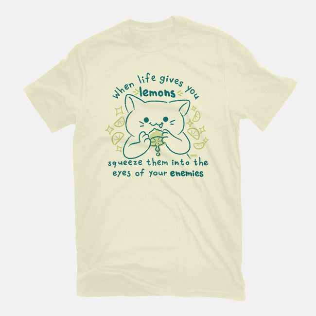 Squeeze Them Into Your Enemy's Eyes-Mens-Basic-Tee-worlddominationforcats