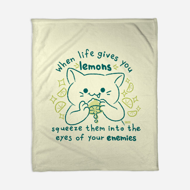 Squeeze Them Into Your Enemy's Eyes-None-Fleece-Blanket-worlddominationforcats