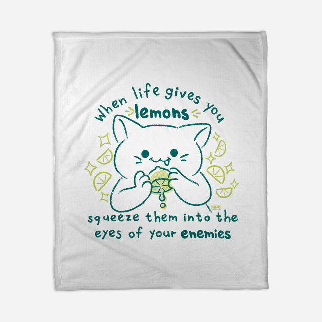 Squeeze Them Into Your Enemy's Eyes-None-Fleece-Blanket-worlddominationforcats