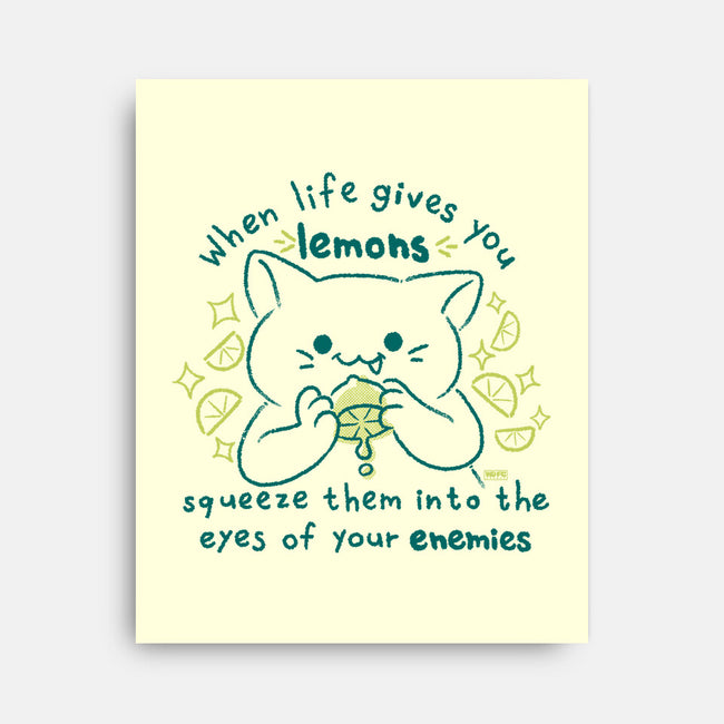 Squeeze Them Into Your Enemy's Eyes-None-Stretched-Canvas-worlddominationforcats