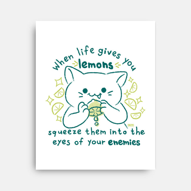Squeeze Them Into Your Enemy's Eyes-None-Stretched-Canvas-worlddominationforcats