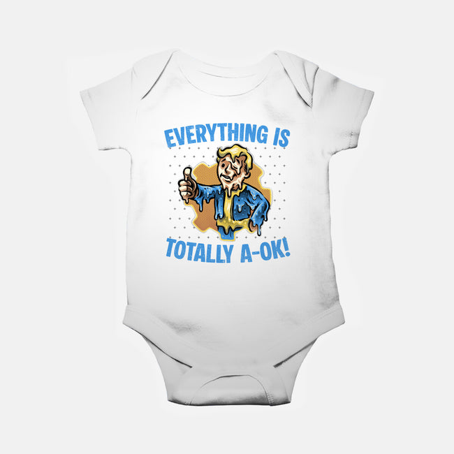 Everything Is Totally Ok-Baby-Basic-Onesie-glitchygorilla