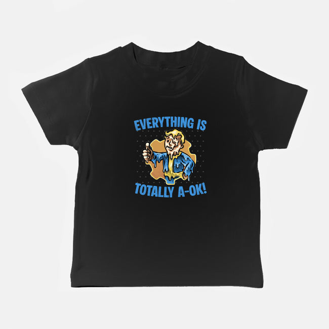Everything Is Totally Ok-Baby-Basic-Tee-glitchygorilla