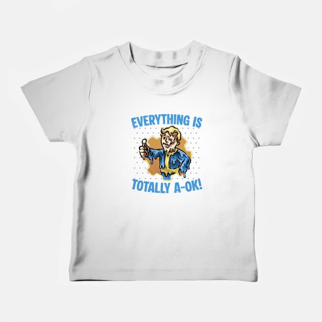 Everything Is Totally Ok-Baby-Basic-Tee-glitchygorilla