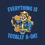 Everything Is Totally Ok-Womens-V-Neck-Tee-glitchygorilla