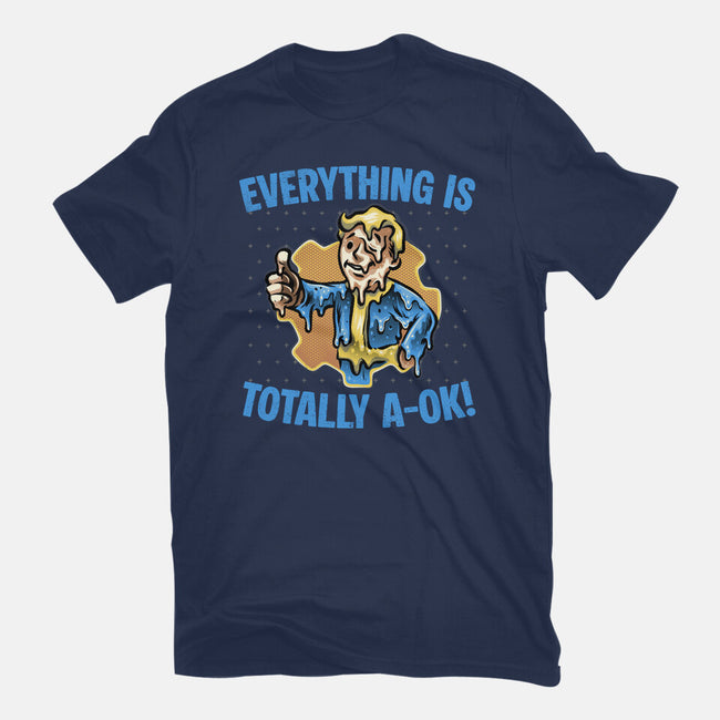 Everything Is Totally Ok-Womens-Basic-Tee-glitchygorilla