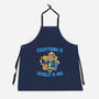 Everything Is Totally Ok-Unisex-Kitchen-Apron-glitchygorilla