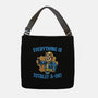 Everything Is Totally Ok-None-Adjustable Tote-Bag-glitchygorilla
