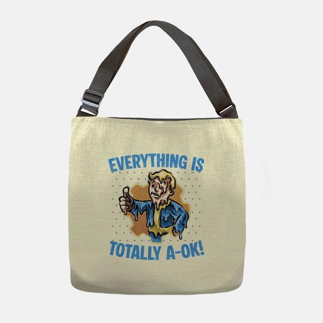 Everything Is Totally Ok-None-Adjustable Tote-Bag-glitchygorilla