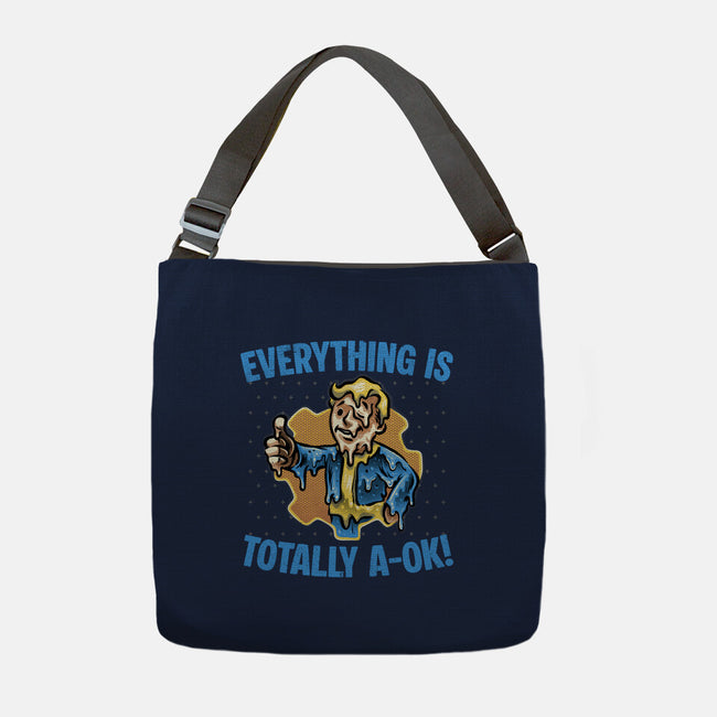 Everything Is Totally Ok-None-Adjustable Tote-Bag-glitchygorilla