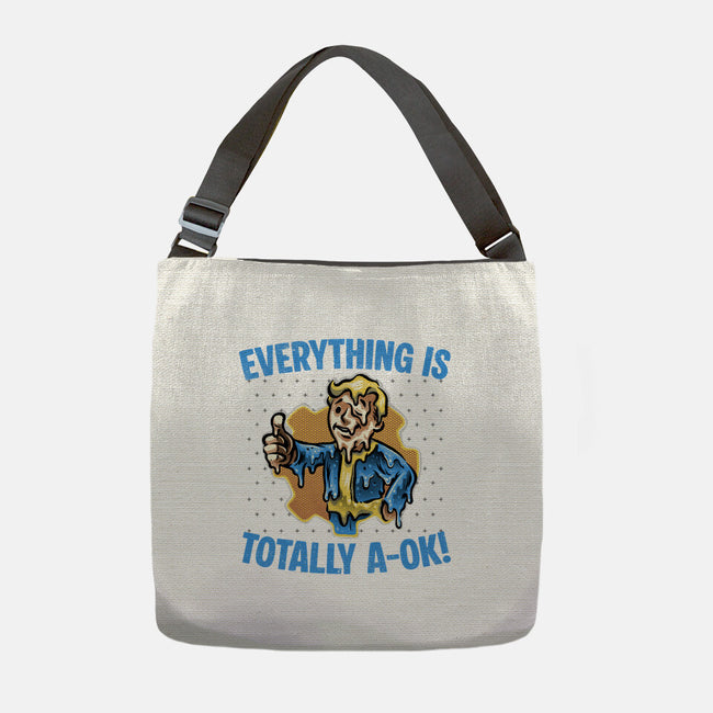 Everything Is Totally Ok-None-Adjustable Tote-Bag-glitchygorilla