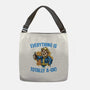 Everything Is Totally Ok-None-Adjustable Tote-Bag-glitchygorilla