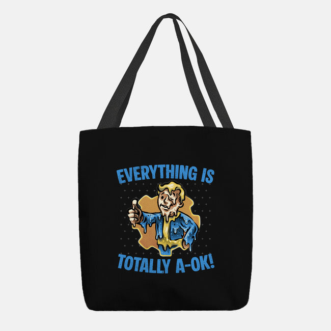 Everything Is Totally Ok-None-Basic Tote-Bag-glitchygorilla