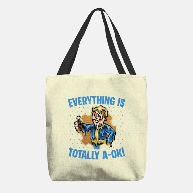 Everything Is Totally Ok-None-Basic Tote-Bag-glitchygorilla