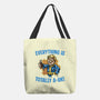 Everything Is Totally Ok-None-Basic Tote-Bag-glitchygorilla