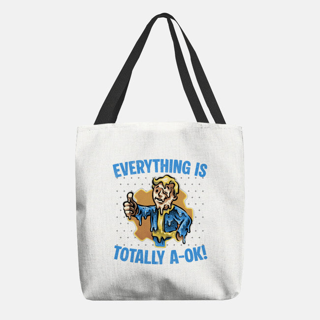 Everything Is Totally Ok-None-Basic Tote-Bag-glitchygorilla