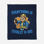 Everything Is Totally Ok-None-Fleece-Blanket-glitchygorilla