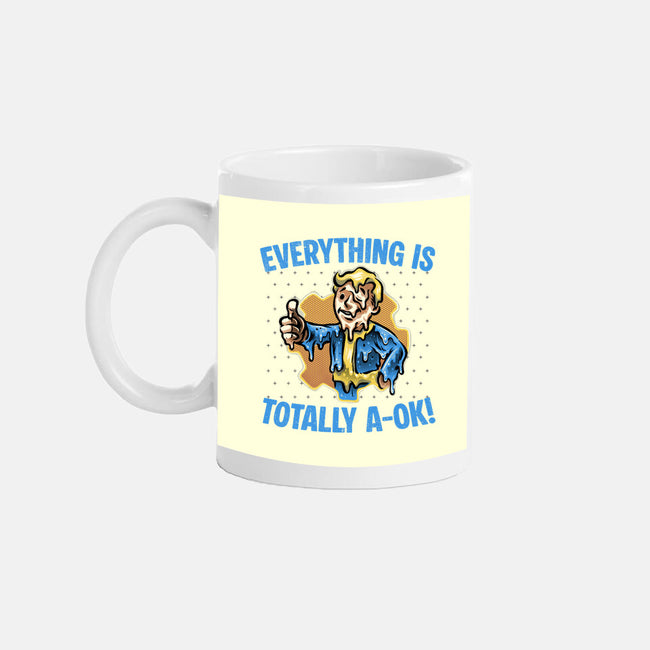 Everything Is Totally Ok-None-Mug-Drinkware-glitchygorilla