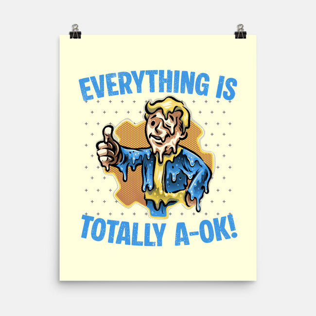 Everything Is Totally Ok-None-Matte-Poster-glitchygorilla