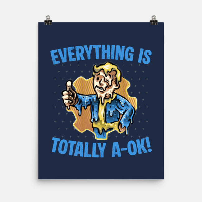 Everything Is Totally Ok-None-Matte-Poster-glitchygorilla
