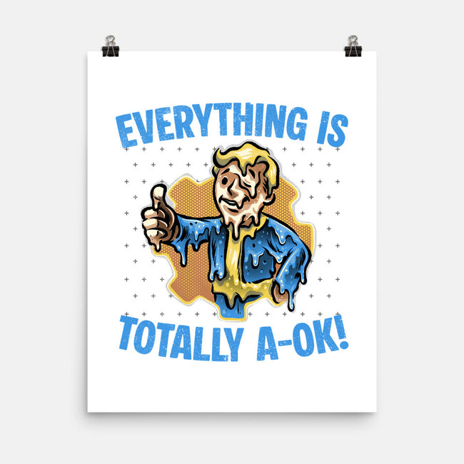 Everything Is Totally Ok-None-Matte-Poster-glitchygorilla