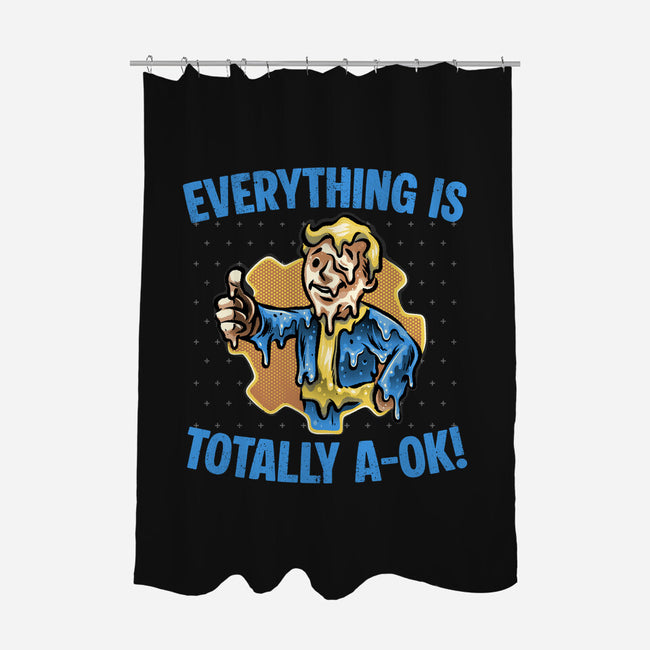 Everything Is Totally Ok-None-Polyester-Shower Curtain-glitchygorilla