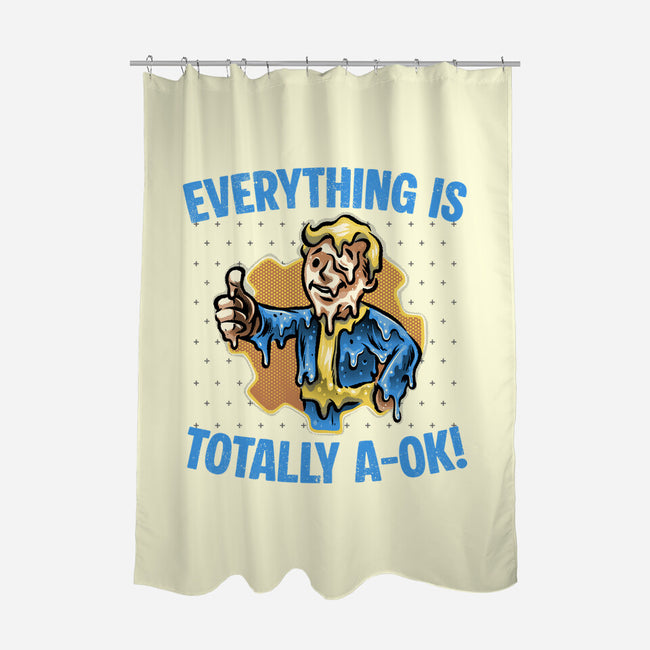 Everything Is Totally Ok-None-Polyester-Shower Curtain-glitchygorilla