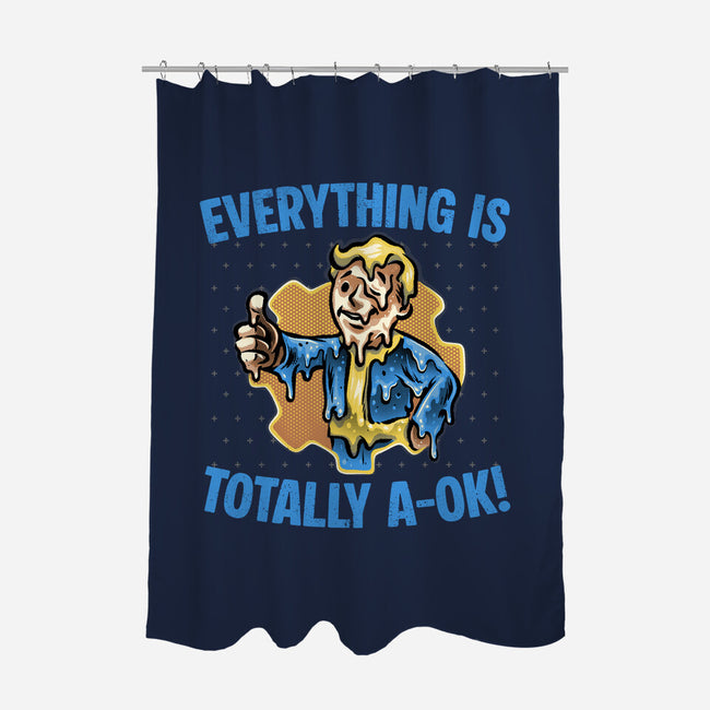 Everything Is Totally Ok-None-Polyester-Shower Curtain-glitchygorilla