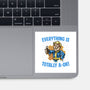 Everything Is Totally Ok-None-Glossy-Sticker-glitchygorilla
