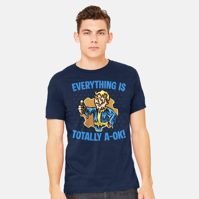 Everything Is Totally Ok-Mens-Heavyweight-Tee-glitchygorilla