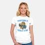 Everything Is Totally Ok-Womens-Fitted-Tee-glitchygorilla