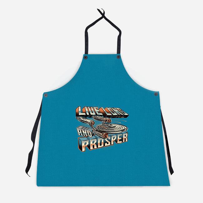 A Prosperous Journey-Unisex-Kitchen-Apron-glitchygorilla