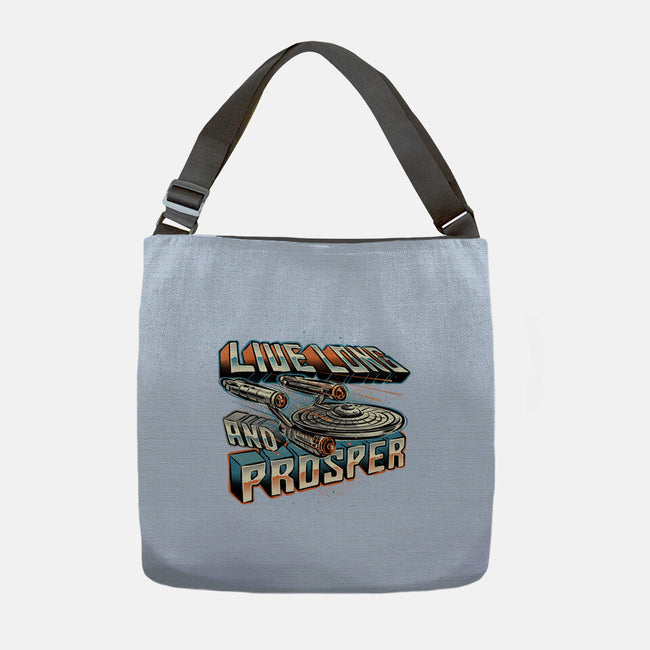 A Prosperous Journey-None-Adjustable Tote-Bag-glitchygorilla