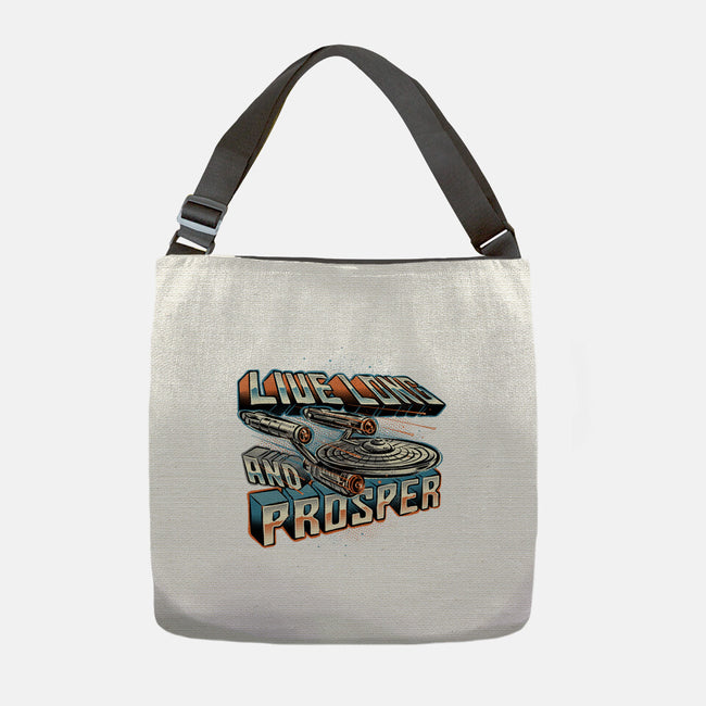 A Prosperous Journey-None-Adjustable Tote-Bag-glitchygorilla