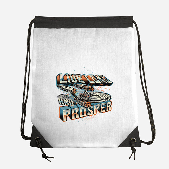 A Prosperous Journey-None-Drawstring-Bag-glitchygorilla