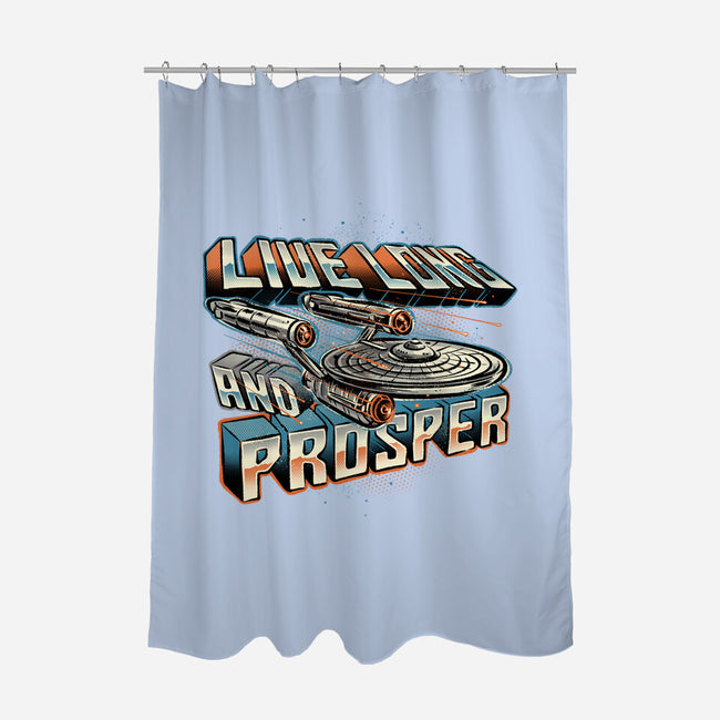 A Prosperous Journey-None-Polyester-Shower Curtain-glitchygorilla