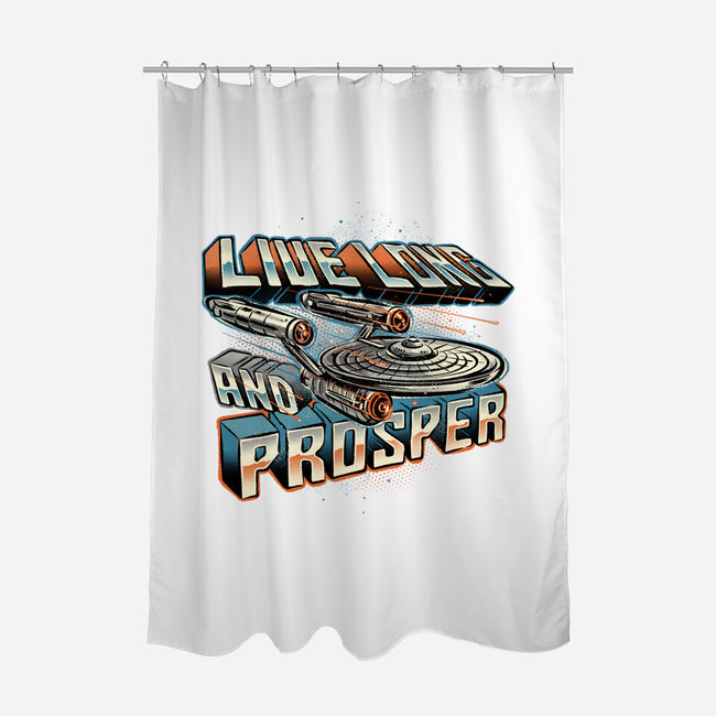 A Prosperous Journey-None-Polyester-Shower Curtain-glitchygorilla
