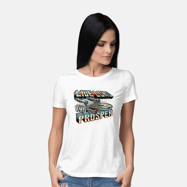 A Prosperous Journey-Womens-Basic-Tee-glitchygorilla