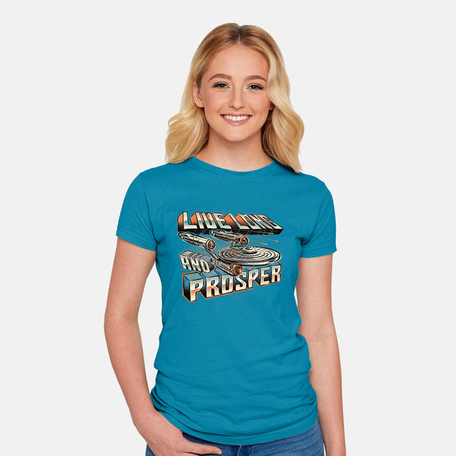 A Prosperous Journey-Womens-Fitted-Tee-glitchygorilla