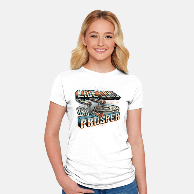 A Prosperous Journey-Womens-Fitted-Tee-glitchygorilla