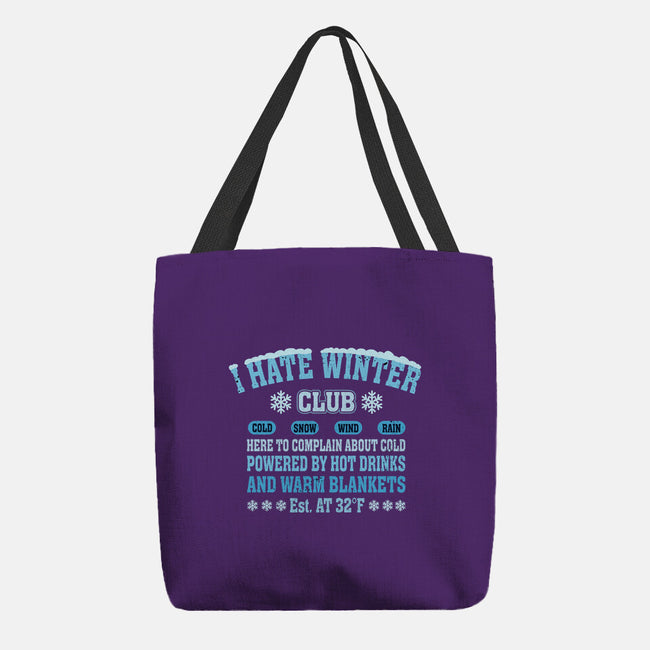 I Hate Winter Club-None-Basic Tote-Bag-erion_designs