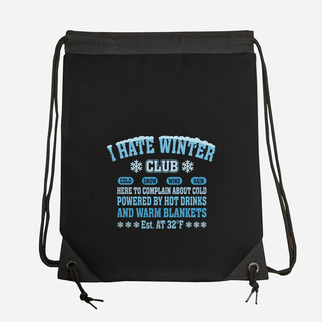 I Hate Winter Club-None-Drawstring-Bag-erion_designs