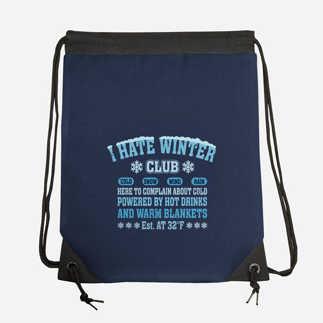 I Hate Winter Club-None-Drawstring-Bag-erion_designs