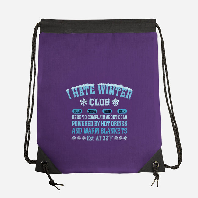 I Hate Winter Club-None-Drawstring-Bag-erion_designs