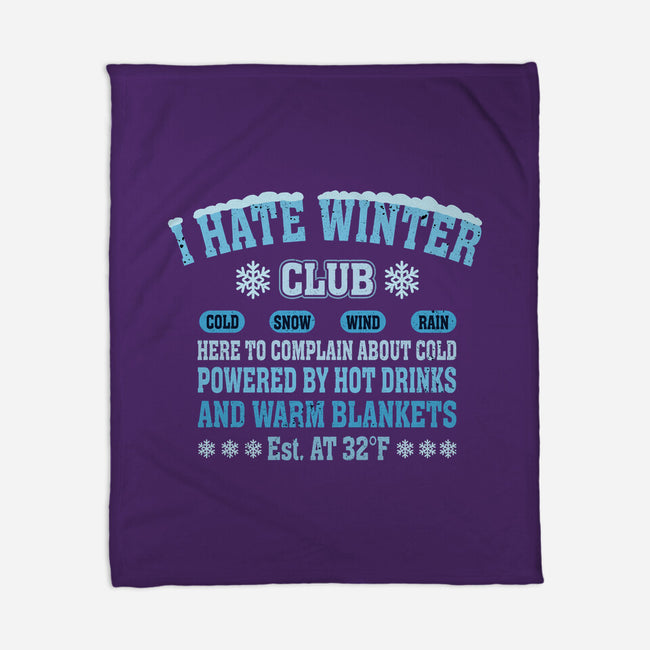 I Hate Winter Club-None-Fleece-Blanket-erion_designs