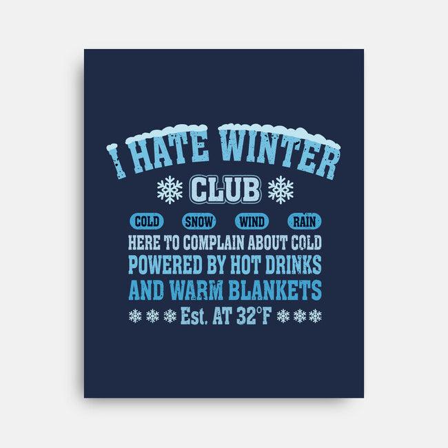 I Hate Winter Club-None-Stretched-Canvas-erion_designs